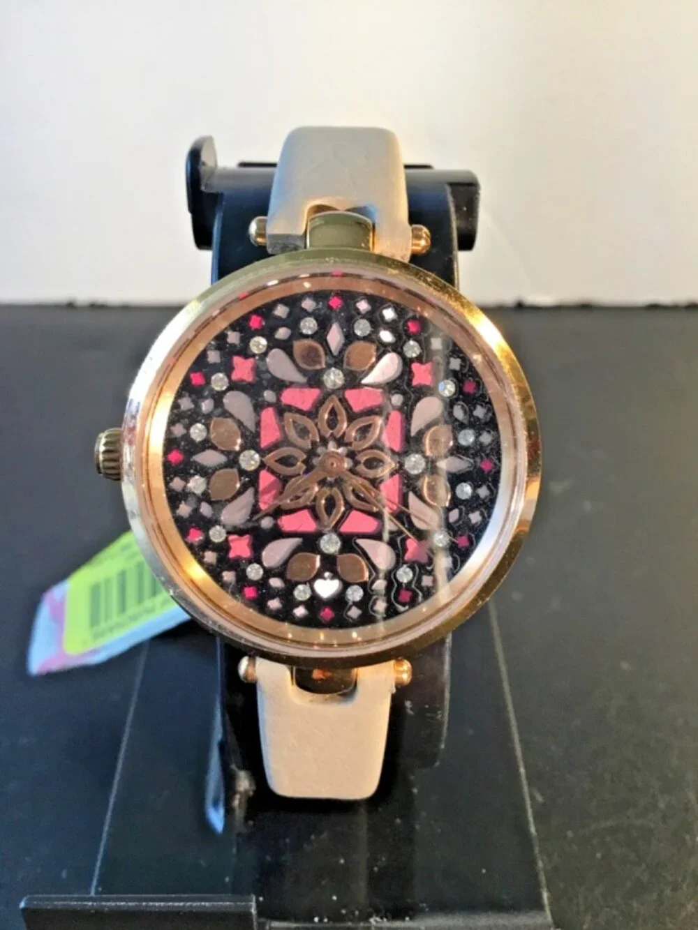 kate spade new york holland mosaic leather strap watch